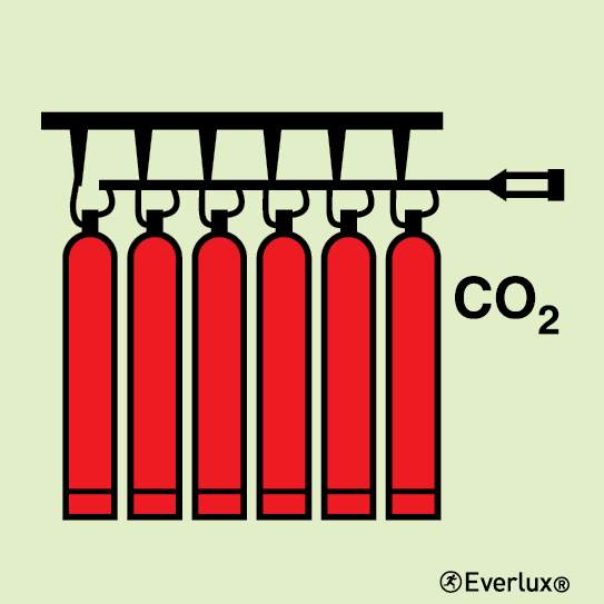 Photoluminescent self-adhesive vinyl 200x200mm CO2 battery