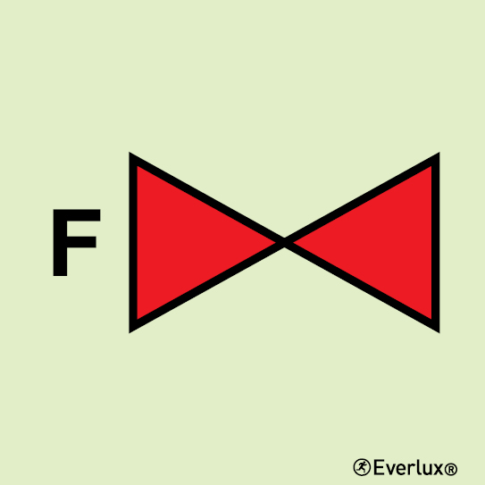 Photoluminescent self-adhesive vinyl 200x200mm Foam valve