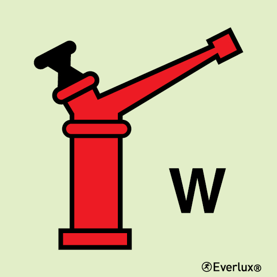 Photoluminescent self-adhesive vinyl 200x200mm Water monitor (gun)