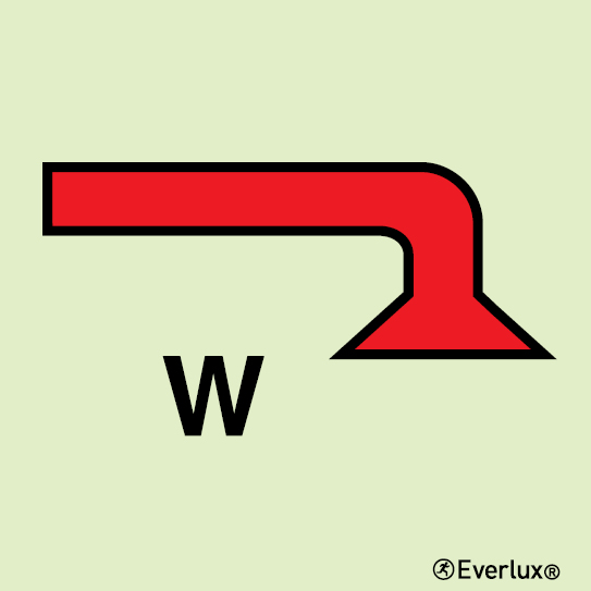 Photoluminescent 1.2mm rigid plastic 150x150mm Water fog applicator