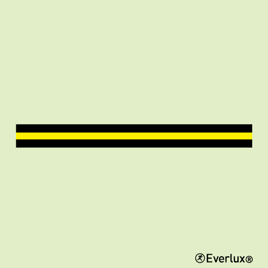 Photoluminescent 1.2mm rigid plastic 150x150mm B class division