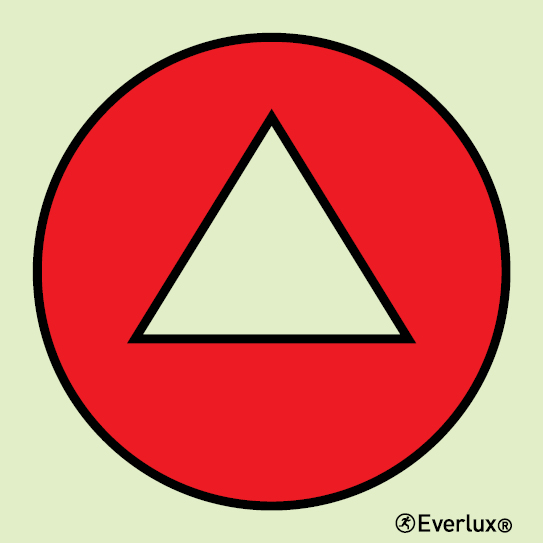 Photoluminescent 1.2mm rigid plastic 200x200mm Gas detector 