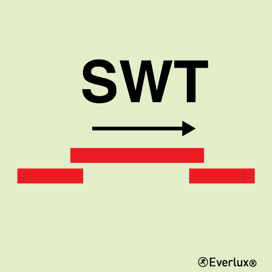 Photoluminescent 1.2mm rigid plastic 200x200mm A-class self-closing semi-watertight sliding fire door 