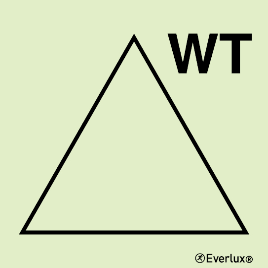 Photoluminescent self-adhesive vinyl 200x200mm Remote control for watertight doors