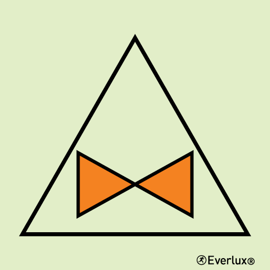 Photoluminescent self-adhesive vinyl 150x150mm Remote control for lube oil valves 