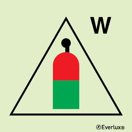 Photoluminescent 1.2mm rigid plastic 200x200mm Water remote release station