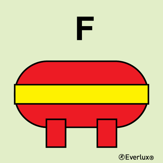 Photoluminescent 1.2mm rigid plastic 150x150mm Foam fixed fire-extinguishing installation