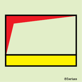 Photoluminescent 1.2mm rigid plastic 200x200mm High-expansion-foam supply trunk (outlet)