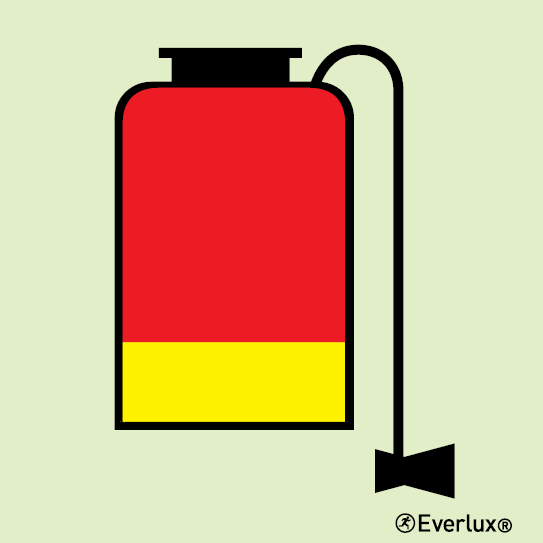 Photoluminescent 1.2mm rigid plastic 200x200mm Portable foam applicator unit or relevant spare tank(s)