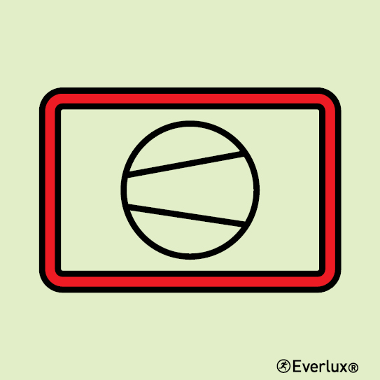 Photoluminescent 1.2mm rigid plastic 200x200mm Air compressor for breathing devices 