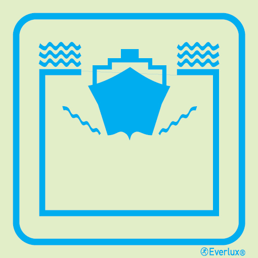 Self-adhesive white vinyl 150x150mm Arrival sign 