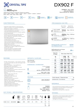 Thumbnail for spec sheet Icemakers -Crystal Tips  MX902 F 220V_1_60Hz - R452a AG-May 2024.pdf
