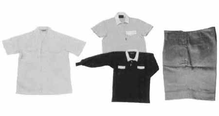 SHIRTS OPEN COLLARED WHITE, SHORT SLEEVES SIZE-M