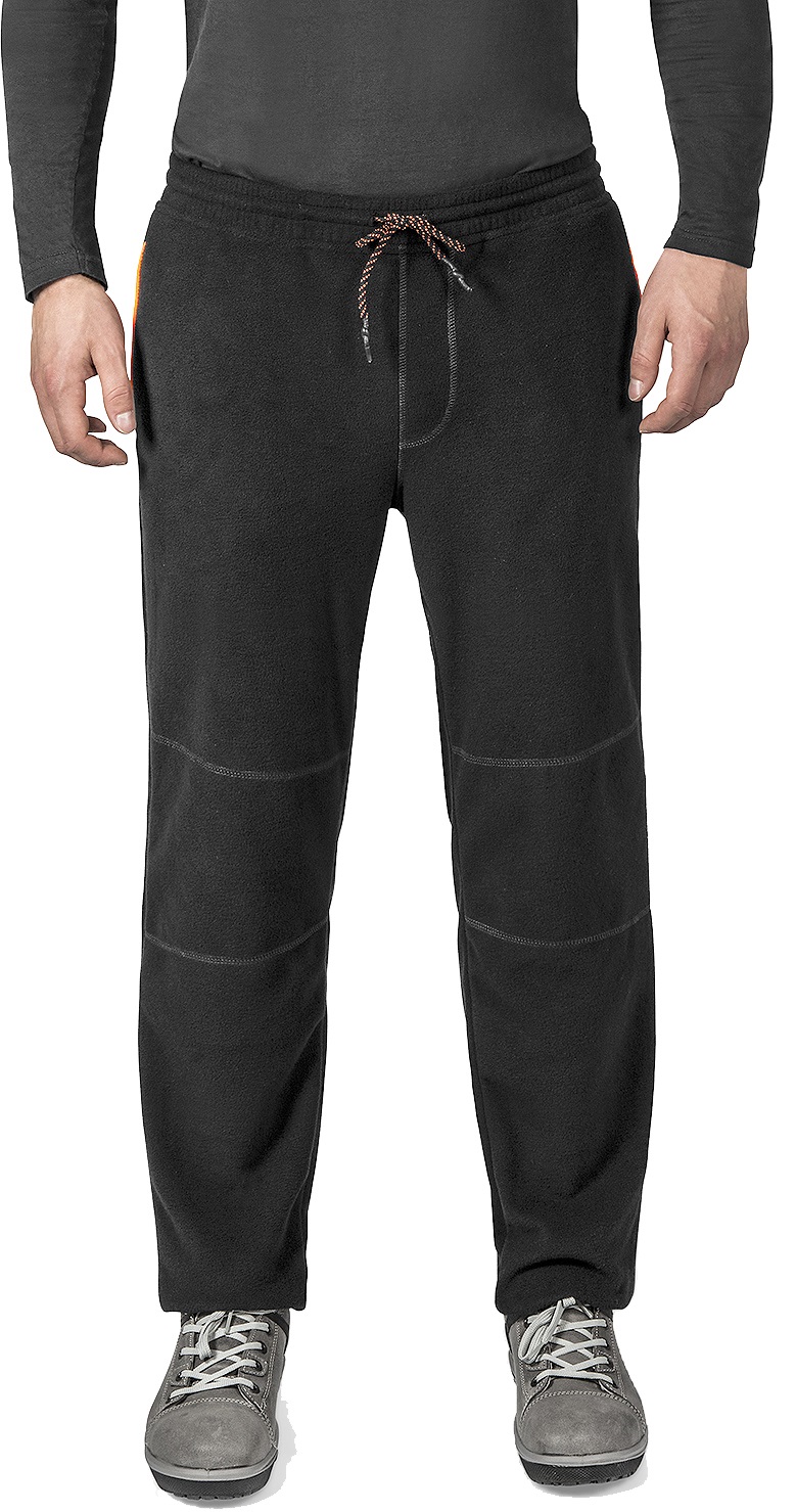 112065 TROUSERS FLEECE POLYESTER, ANTI STATIC BLACK/ORANGE S