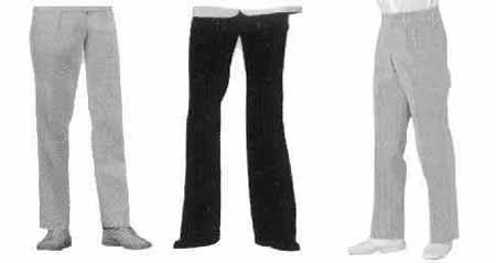 150421 TROUSERS COTTON WHITE, SANFORIZED M