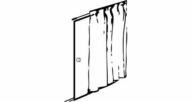 150715 CURTAIN DOOR WITH FURTHER, DETAIL