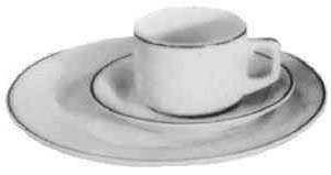 170350 DINNER PLATE STANDARD, WITH BLUE LINE 262MM