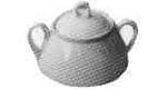170432 SUGAR BOWL CHINA PLAIN, STANDARD 300CC
