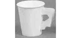 170681 PAPER CUP WITH HANDLE, DISPOSABLE 205CC (7.5OZ)
