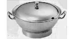 170834 SOUP TUREEN STAINLESS STEEL, PLAIN ROUND 1.3LTR