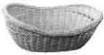 170932 BREAD BASKET OVAL BAMBOO, 290X180MM