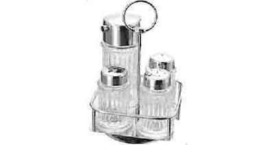 171018 SAUCE CASTER SET WITH 4 BTLS, PLASTIC