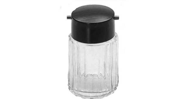 171045 SAUCE BOTTLE GLASS 220CC, WITH PLASTIC TOP