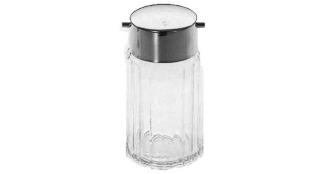 171048 SAUCE BOTTLE GLASS 150CC, WITH STAINLESS STEEL TOP