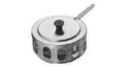 171078 JAM OR CHEESE DISH GLASS WITH, STAINLESS COVER 100MM DIA