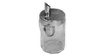 171111 SUGAR DISPENSER GLASS, WITH STAINLESS STEEL TOP