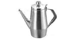 171127 COFFEE POT STAINLESS STEEL, 370CC 75MM DIA 115MM HEIGHT