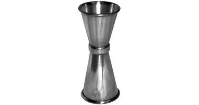 171316 JIGGER CUP STAINLESS STEEL, 28X56CC