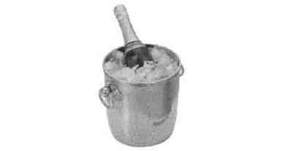 171361 CHAMPAGNE COOLER S. STEEL, 4.5LTR 190MM DIAM