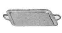171427 SERVICE TRAY RECTANGULAR, HANDLED STAINLESS 455X340MM