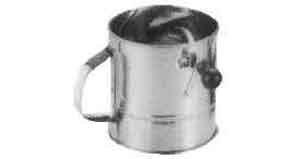 172281 FLOUR SIFTER GALV TIN, DIAM 130MM