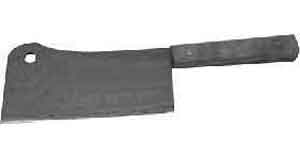 172319 CLEAVER CARBON STEEL 250MM, WITH LONG HANDLE