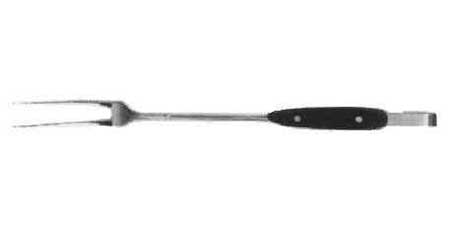 172503 COOK'S FORK STAINLESS STEEL, WITH WOODEN HANDLE 420MM
