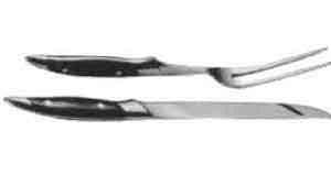 172508 MEAT CARVING KNIFE & FORK SET