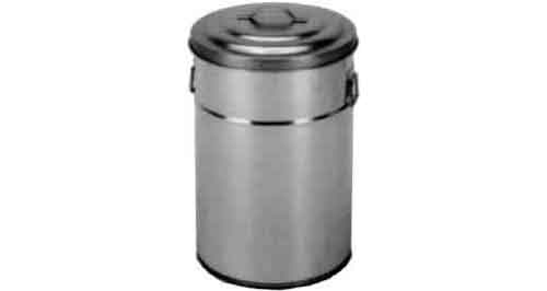 172957 CAN FOOD STORAGE GALV STEEL, W/LID 55LTR