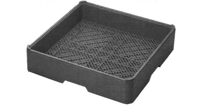 172985 RACK OPEN DISH WASHER PLASTIC, 502X502X115MM