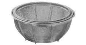 173271 BASKET ROUND STAINLESS STEEL, 250MM DIAM