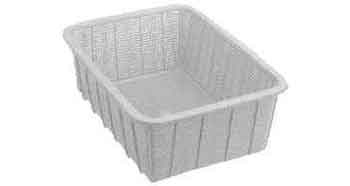 173291 BASKET SQUARE DEEP PLASTIC, 230X300X10MM