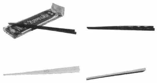 173401 CHOPSTICKS LACQUERED BAMBOO, ROUND JAPANESE STYLE