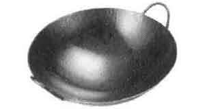 173636 COOKING PAN CHINESE STEEL, DIAM 390MM