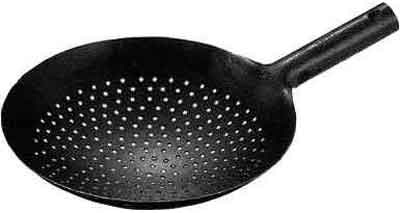 173642 FRYING PAN CHINESE STEEL, PERFORATED DIAM 240MM