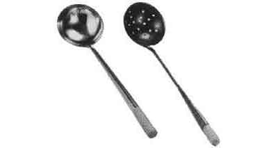 173649 SOUP LADLE CHINESE SOLID, STEEL 116MM DIAM