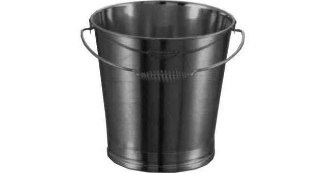 174131 BUCKET STAINLESS STEEL 10LTR