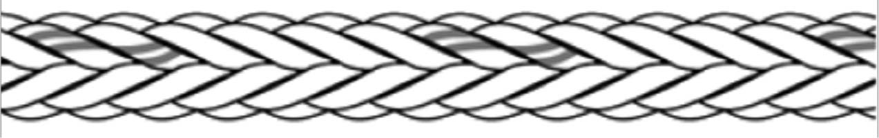 211591 ROPE MOORING PP/POLYESTER, 12ST BRAID 5"CIR X 200MTR