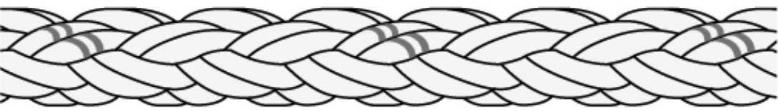 211911 ROPE MOORING UNILON SOUTHERN, CROSS 12-ST 5"CIR X 200MTR