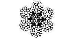 212851 ROPE WIRE BLACK 6XFI(29)IWRC, JIS-B 10MM DIAX200MTR W/CERT.